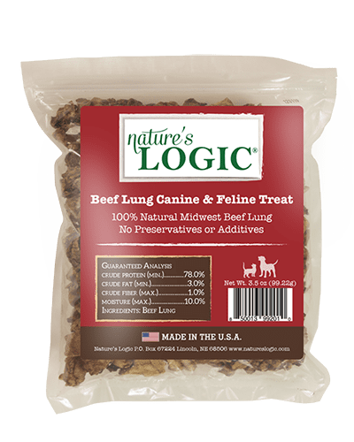 Nature's Logic Beef-Lung Canine & Feline Treat