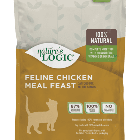 Nature's Logic Feline Chicken Meal Feast dry cat food kibble.