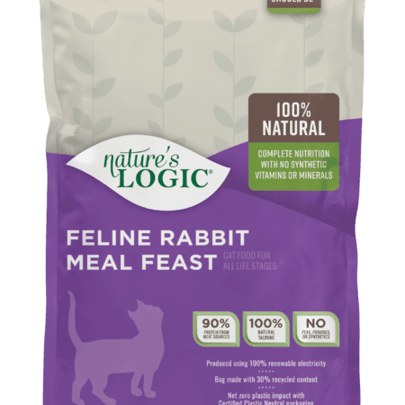 Nature's Logic Feline Rabbit Meal Feast dry cat food kibble.