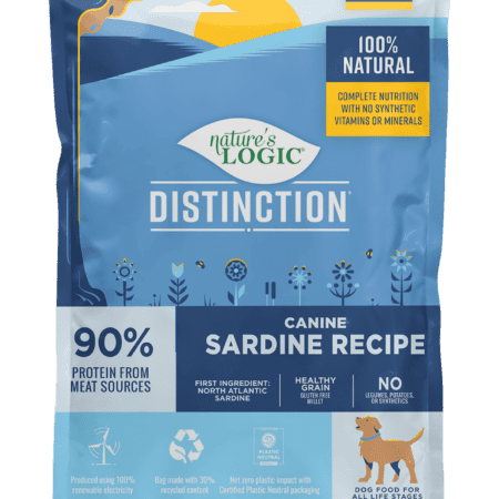 Nature's Logic Distinction Canine Sardine Recipe bag.