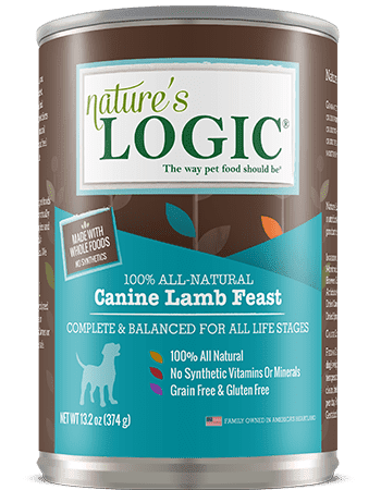 Canine Lamb Feast canned wet dog food from Nature's Logic.