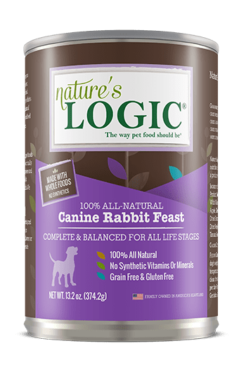 Nature's Logic Canine Rabbit Feast can.