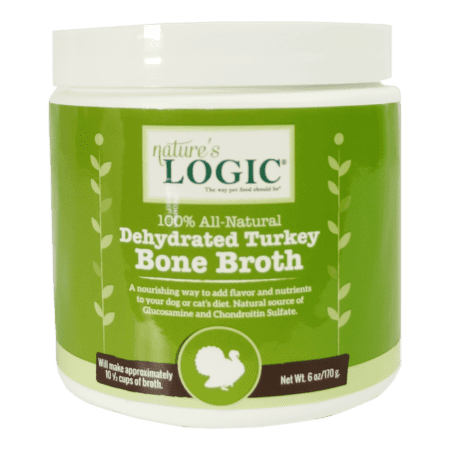 Nature's Logic 100% all natural dehydrated turkey bone brother for pets.