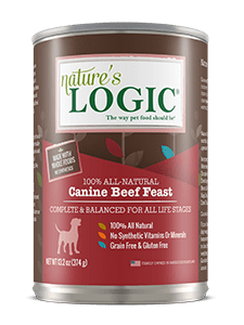 Nature's Logic Canine Beef Feast can.