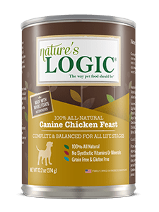 Nature's Logic Canine Chicken Feast can.