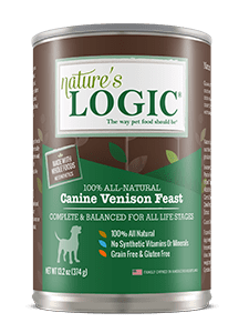 Nature's Logic Canine Venison Feast can.