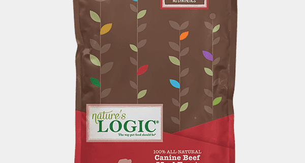 Front of Nature's Logic Canine Beef Meal Feast dry dog food.