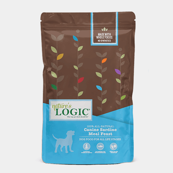Nature's Logic Canine Sardine Meal Feast bag.