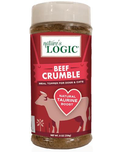 Nature's Logic Beef Crumble Meal Topper for Dogs & Cats