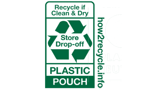 recycle if clean & dry plastic pouch