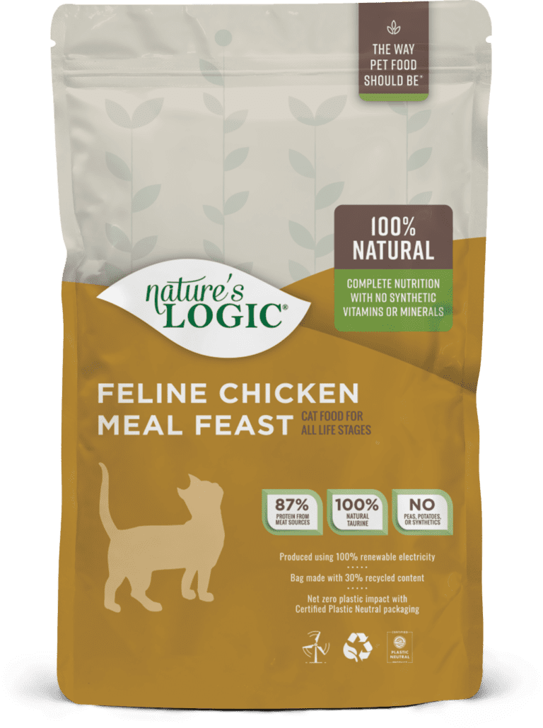 Nature's Logic Feline Chicken Meal Feast bag.