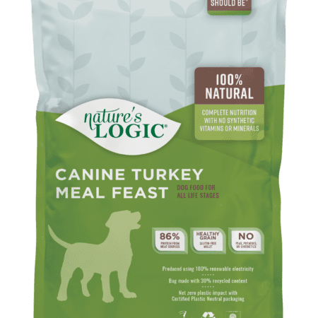 Nature's Logic Canine Turkey Meal Feast bag.