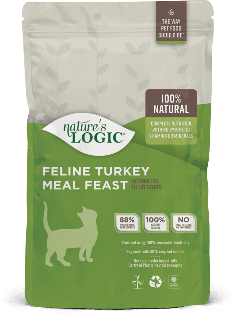 Nature's Logic Feline Turkey Meal Feast bag.