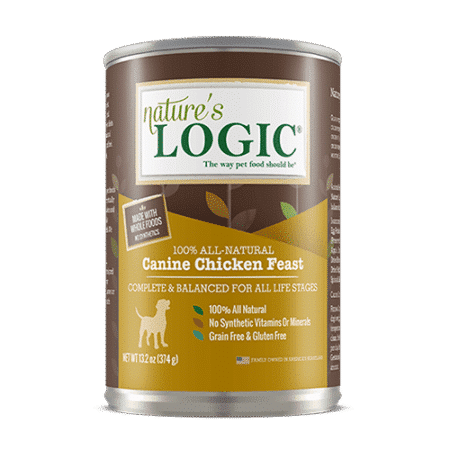 Canine Chicken Feast canned dog food from Nature's Logic.